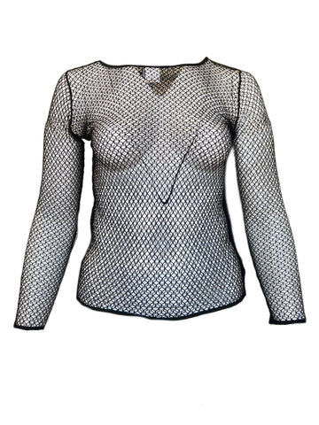 Marina Rinaldi Women's Black Quasari Pullover Shirt NWT