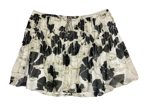 Hanley Mellon Women's Floral Chiffon Pleated Skirt