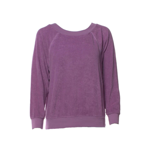 SUZIE KONDI Women's Dusty Lavender Oversized Sweatshirt #4002 X-Small $195 NWT