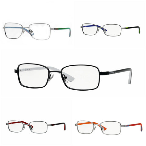 Ray-Ban Kid's Rectangular Metal Eyeglass Frames RB1037 $100 NEW