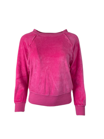 SUZIE KONDI Girl's Hot Pink Velour Raglan Top #214 Sz 14 $175 NWT