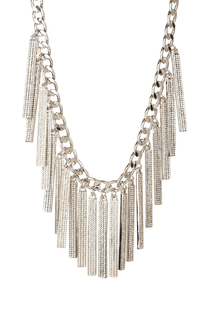 Rebecca Minkoff Pave CZ Runway ID Statement Necklace $248