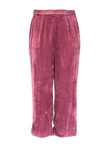 Marina Rinaldi Women's Fuxia Rabicco Velour Pants NWT