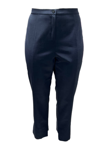 Marina Rinaldi Women's Blue Radiale Straight Leg Pants NWT