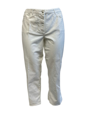 Marina Rinaldi Women's White Raffa Slimm Jeans Size 18W/27 NWT