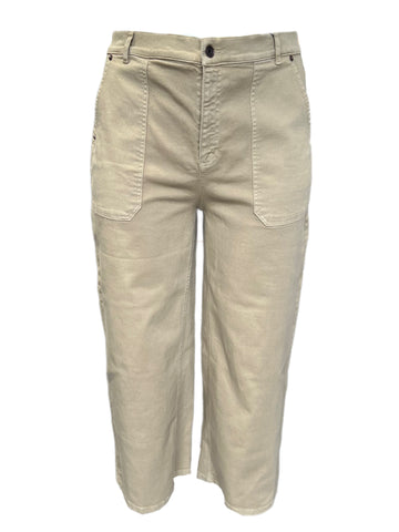 Marina Rinaldi Women's Beige Raid Wide Leg Pants NWT