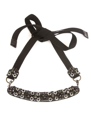 'S Max Mara Women's Rango Crystal Embellished Necklace One Size Black