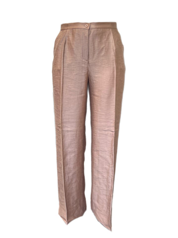 Marina Rinaldi Women's Brown Rapallo Mid Rise Straight Pants NWT