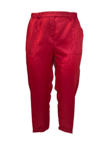 Marina Rinaldi Women's Mattone Recale Straight Pants Size 22W/31 NWT