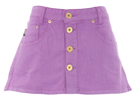 DIESEL Women's VINTAGE Purple Revolution Mini Skirt #55380 MSRP $130 Sz 25 NWT