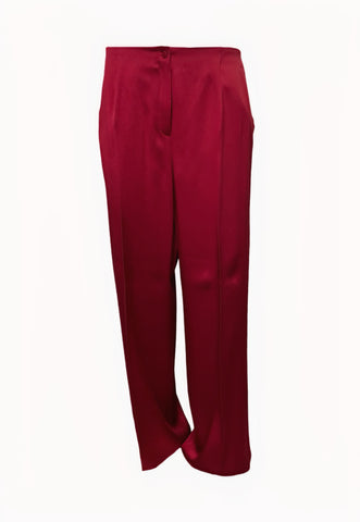 Marina Rinaldi Women's Red Ricciolo Straight Leg Pants NWT
