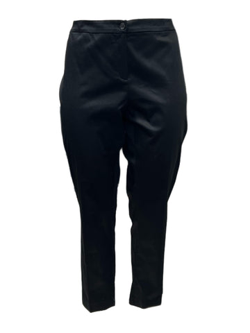 Marina Rinaldi Women's Black Riolo Straight Leg Pants NWT