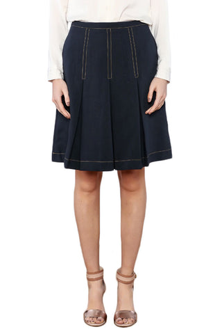 ALICE'S PIG Women's Blue Rusty's Rust Pleated Skirt AP0121B NWT