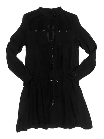 Hanley Mellon Women's Pin Tuck Bib Shirt Dress