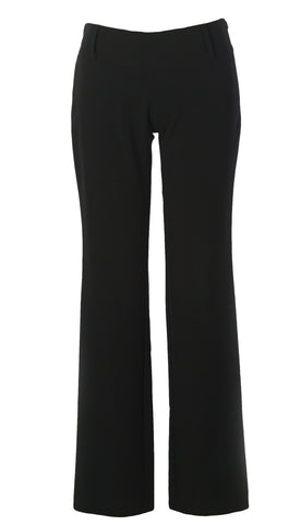 SOTTOMARINO Women's Straight Leg Dress Pants 44 Black