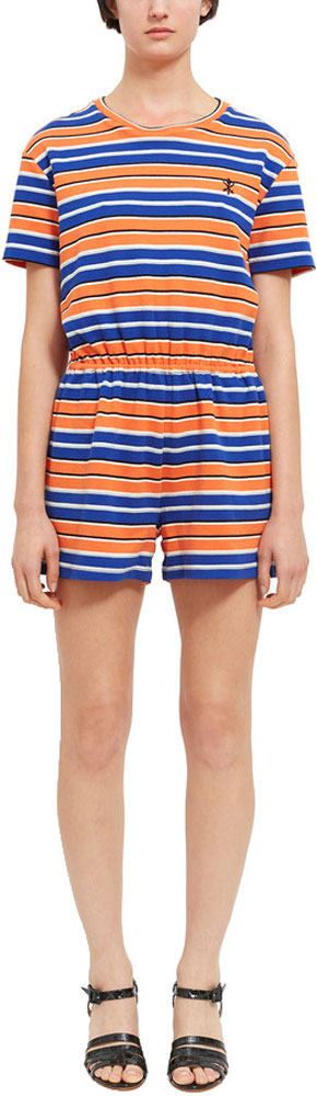 OPENING CEREMONY Women's Clementine Stripe Short Sleeve Romper $295 NWT