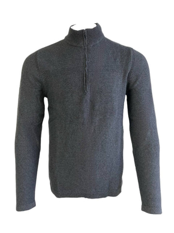 Flag & Anthem Men's Charcoal 1/4 Zip Pullover Sweater Size M NWT