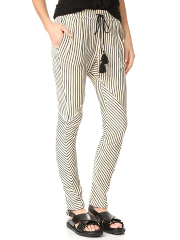 REBECCA MINKOFF Women's Black Stripe Sava Pants $348 NWT