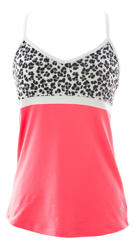 JOFIT Women's Coral Glow Adjustable Strap Stretchy Tank Top Size Small NWT