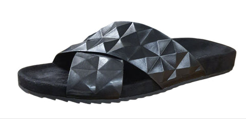 REBECCA MINKOFF Women's Black Pu Tammi Slides #M3111009 NWB