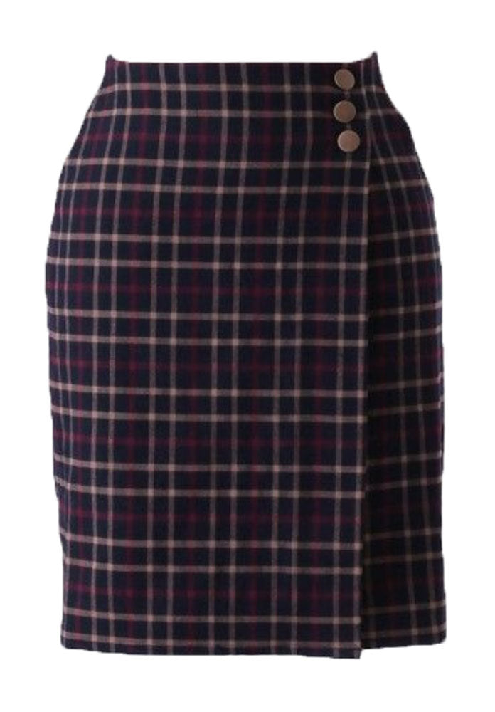ALICE'S PIG Women's Blue/Multi Tara's Tartan Skirt AP059 NWT