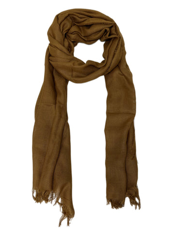 Max Mara Women's Cuoio Tartan Cashmere Blended 74"x25" Scarf One Size NWT