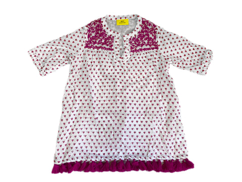 Roberta Roller Rabbit Little Girl's Hearts Serafina Tunic 2 Years Pink