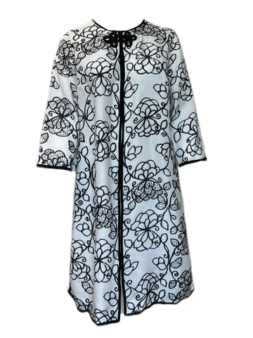 Marina Rinaldi Women's Grey Tempera Open Front Jacket Size 18W/27 NWT