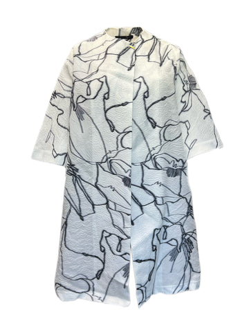 Marina Rinaldi Women's Beige Timbro Open Front Jacket Size 22W/31 NWT