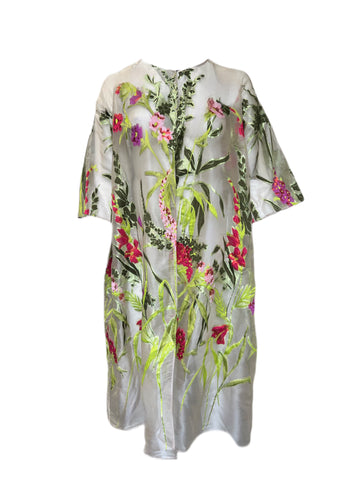 Marina Rinaldi Women's Beige Tombola Open Front Jacket Size 18W/27 NWT