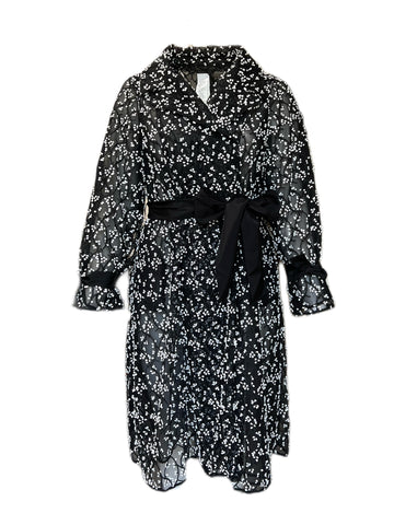 Marina Rinaldi Women's Black Topazio Open Front Jacket NWT