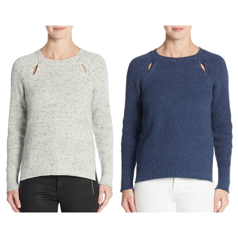 REBECCA MINKOFF Women's Cotton & Cashmere Transit Sweater $168 NWT