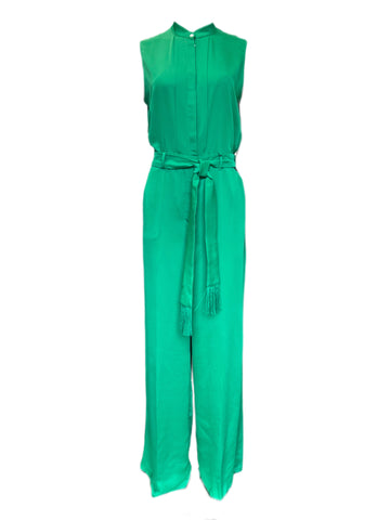 Marella By Max Mara Women's Green Trionfo Sleeveless Jumpsuit Size 10 NWT