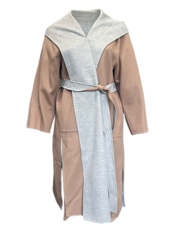 Marina Rinaldi Women's Beige Tropea Open Front Coat Size 18W/27 NWT