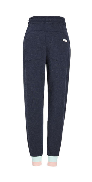 LNDR Women's Navy Marl Stretchy Trouble Trackpant #JT922 NWT