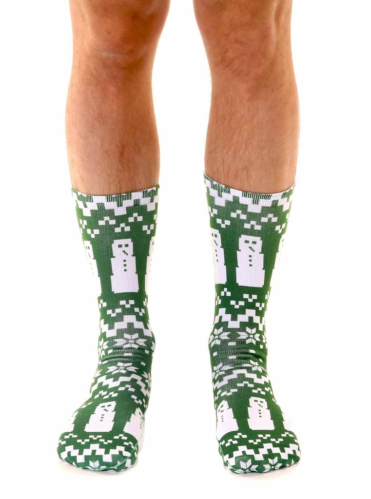 LIVING ROYAL Ugly Sweater Snowman Novelty Crew Socks $12 NEW