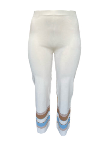 Marina Rinaldi Women's Sand Ubicare Knitted Pants Size M NWT