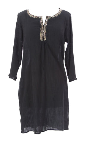 VELVET by Graham & Spencer Women's Antracite Embellished Tunic $128