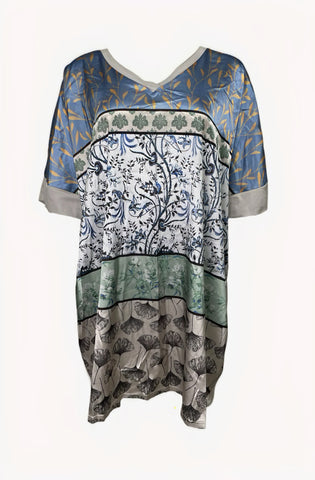 Marina Rinaldi Women's Grey Valgo Short Sleeve T-Shirt NWT