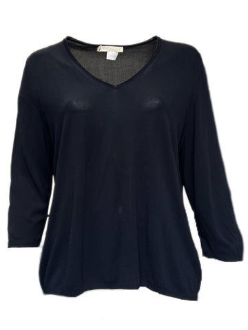 Marina Rinaldi Women's Black Veronica Knitted Pullover Sweater Size XL NWT