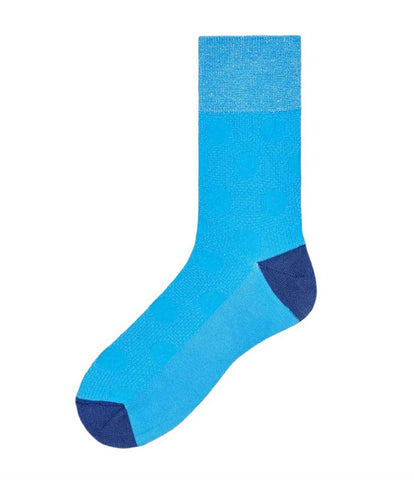 HYSTERIA by HAPPY SOCKS Women's Blue Victoria Crew Glitter Sock Size 8- 9.5 NWT