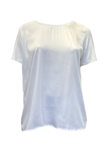 Marina Rinaldi Women's White Violetta Pullover T Shirt NWT