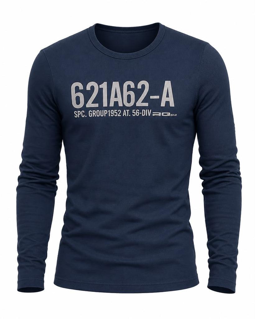 RG512 VINTAGE Y2K Men's Navy "621A62-A" Print Shirt #W27189 Medium $80 NWT