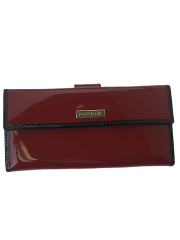 POPINJAY Women's Red Embroidered Wallet #BX1 One Size NWT