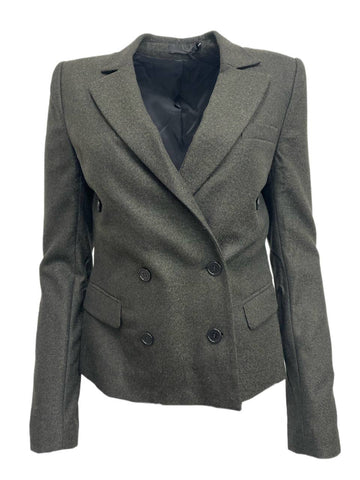 BLK DNM Women's Dark Forest Tweed Wool Blazer 7 #WBW5601 Size US 6 NWT