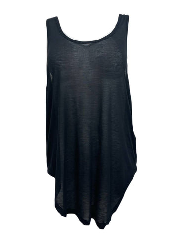 BLK DNM Women's Black Viscose Tank Top 16 Size Large NWT