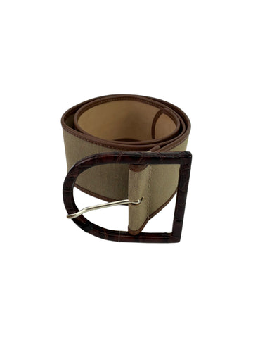 Max Mara Women's Brown Waist1 Buckle Belt Size M NWT