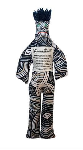 DAMMIT! DOLLS Blue Stress Relief Squishy Classic Waves Doll Gift 12" NWT