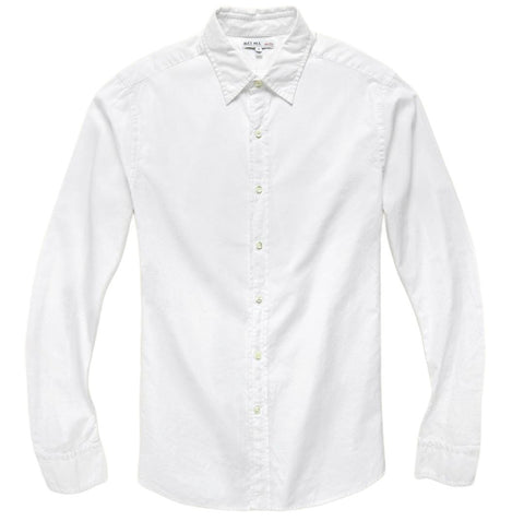 Alex Mill Men's White End On End School Cotton Button-Up Shirt NWT