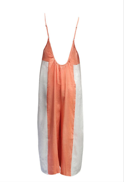 HoodLamb Women's Coral Wide Contrast Midi Hemp Jumper 420 NWT
